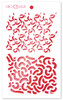 Ciao Bella Stencil Art Texture Stencil 5"X8"-Ribbons MS027