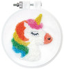 3 Pack Design Works Punch Needle Kit 3.5" Round-Unicorn DW236