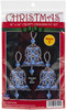 Design Works Beaded Ornament Kit 1.75"x2.5" Set of 5-Blue Bells - DW6124 - 021465061245 Design Works Beaded Ornament Kit 1.75"x2.5" Set of 5-Blue Bells - DW6124 - 021465061245