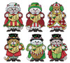 Design Works Plastic Canvas Ornament Kit 3"x4.5" Set of 6-Kitty Carollers (14 count) DW6875