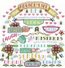 Janlynn Stamped Cross Stitch Kit 14"X14"-Advice On Life - JL7031 Janlynn Stamped Cross Stitch Kit 14"X14"-Advice On Life - JL7031
