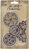 2 Pack - Idea-Ology Metal Industrial Gears 1.5" To 3" 4/Pkg-Antique Nickel - TH94142 - 040861941425