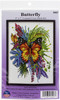 Design Works Counted Cross Stitch Kit 5"X7"-Butterfly (14 Count) DW3457 - 021465034577