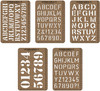 2 Pack - Idea-Ology Stencil Cards 5.375"X3.75"-5 Pieces - TH94135