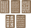 2 Pack Idea-Ology Stencil Cards 5.375"X3.75" 5/PkgTH94135
