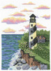 Design Works Counted Cross Stitch Kit 5"X7"-Lighthouse (14 Count) DW3453