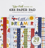 2 Pack Echo Park Double-Sided Paper Pad 6"X6" 24/Pkg-Little Dreamer Boy DB238023 - 787790394525