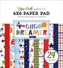2 Pack Echo Park Double-Sided Paper Pad 6"X6" 24/Pkg-Little Dreamer Boy DB238023