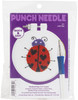Design Works Punch Needle Kit 3.5" Round-Lady Bug DW231 - 021465002316