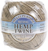 Hemptique Hemp Twine Ball 20lb 400'-1mm, Natural HHMP2 - 602573272770