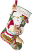 Bucilla Felt Stocking Applique Kit 18" Long-Gingerbread Santa 89312E