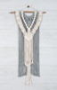 Solid Oak Macrame Decorative Hanging Kit-Two-Tone Layered Wall Hanging - MWH047