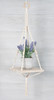 Solid Oak Macrame Decorative Hanging Kit-Hanging Shelf - Square - MWH043