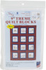 2 Pack Jack Dempsey Themed Stamped White Quilt Blocks 9"X9" 12/Pkg-Trucks for all Seasons 737 882 - 013155528824