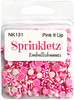 6 Pack Buttons Galore Sprinkletz Embellishments 12g-Pink It Up BNK-131 - 840934006453