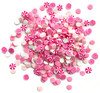 6 Pack - Buttons Galore Sprinkletz Embellishments 12g-Pink It Up - BNK-131