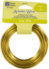 3 Pack - Artistic Wire Aluminum Craft Wire 12ga-Gold Tone - AWB12012 - 035926128217 3 Pack - Artistic Wire Aluminum Craft Wire 12ga-Gold Tone - AWB12012 - 035926128217