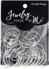 3 Pack - Jewelry Made By Me Large Split Rings 25/Pkg-Silver - 22190219 - 842702146989