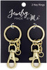 3 Pack Jewelry Made By Me Key Ring 2/Pkg-Gold 22190191 - 842702146934