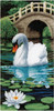 Vervaco Counted Cross Stitch Kit 8"X16"-Swan (14 Count) V0164960