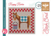It's Sew Emma Stitch Cards 4/Pkg-Bee In My Bonnet Set H ISE439