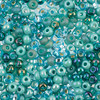 John Bead Czech Seed Beads 24g-6/0 Retro Blue Mix 63210001-0013