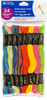 3 Pack - Coats & Clark 6-Strand Embroidery Floss Pack 24/Pkg-Tie Dye - C11V2410 - 073650844966