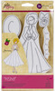 2 Pack Prima Marketing Julie Nutting Mixed Media Cling Rubber Stamp-Aisha 913243 - 655350913243