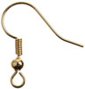 John Bead Earring Fish Hook 18mm 22/Pkg-18kt Gold Plated - 10401900 John Bead Earring Fish Hook 18mm 22/Pkg-18kt Gold Plated - 10401900