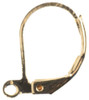 John Bead Earring Lever Back 16mm 12/Pkg-18kt Gold Plated 10401911