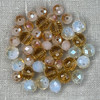 Jewelry Made By Me Round Beads-Coral, Ivory, Gold WP19119