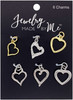 Jewelry Made By Me Charms 6/Pkg-Heart - P1581381 - 842702146705