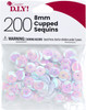 12 Pack - CousinDIY Cupped Sequins-White Iridescent, 8mm 200/Pkg - 5A002F8C-871 - 191648096651