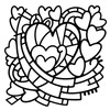 Woodware 6"X6" Stencil-Heart Window FRST048 - 5055305963982