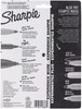 Sharpie Fine/Ultra-Fine/Chisel Tip Permanent Markers 6/Pkg-Black 2135318