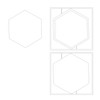 P13 Light Chipboard Decoration Base 6"X6"-Hexagon P13CHI31