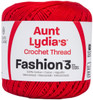 Aunt Lydia's Fashion Crochet Thread Size 3-Atom Red - 182-2160 - 073650057656