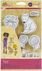 Prima Marketing Julie Nutting Mixed Media Cling Rubber Stamp-Nia - 913298 - 655350913298