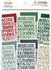Simple Stories Color Vibe Alpha Sticker Book 12/Sheets-Winter, 1758/Pkg CVS15825