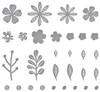 Spellbinders Etched Dies-Mini Blooms And Sprigs - S2314