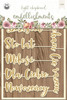 P13 Die-Cut Chipboard Embellishments 4"X6"-Always & Forever (Polish) #05, 12/Pkg - P13ALW53 - 59077393246275907739324627