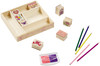 Melissa & Doug Wooden Stamp Set-Friendship MDSS-1632