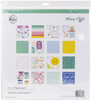 PinkFresh Studio Double-Sided Paper Pack 12"X12" 16/Pkg-Keeping It Real, 8 Designs/2 Each PFKE2221 - 736952869326