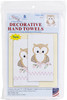 Jack Dempsey Stamped Decorative Hand Towel Pair 17"X28"-Owl on Branch 320 795 - 013155027952