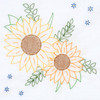 Jack Dempsey Stamped White Quilt Blocks 18"X18" 6/Pkg-Golden Sunflowers - 732 721 Jack Dempsey Stamped White Quilt Blocks 18"X18" 6/Pkg-Golden Sunflowers - 732 721