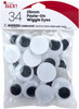 3 Pack CousinDIY Paste-On Wiggle Eyes 25mm 34/Pkg-Black 40000924 - 191648097078