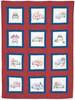 Jack Dempsey Themed Stamped White Quilt Blocks 9"X9" 12/Pkg-Trucks for all Seasons - 737 882