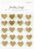 3 Pack Maggie Holmes Garden Party Resin Stickers 20/Pkg-Gold Glitter MH004908 - 718813476089