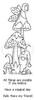 Woodware Clear Stamps 8"X2.6"-Magic Mushrooms FRS407
