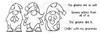 Woodware Clear Stamps 8"X2.6"-Three Gnomes FRS406
